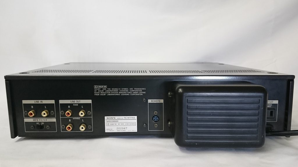 SONY TC-K777ES デッキ背面