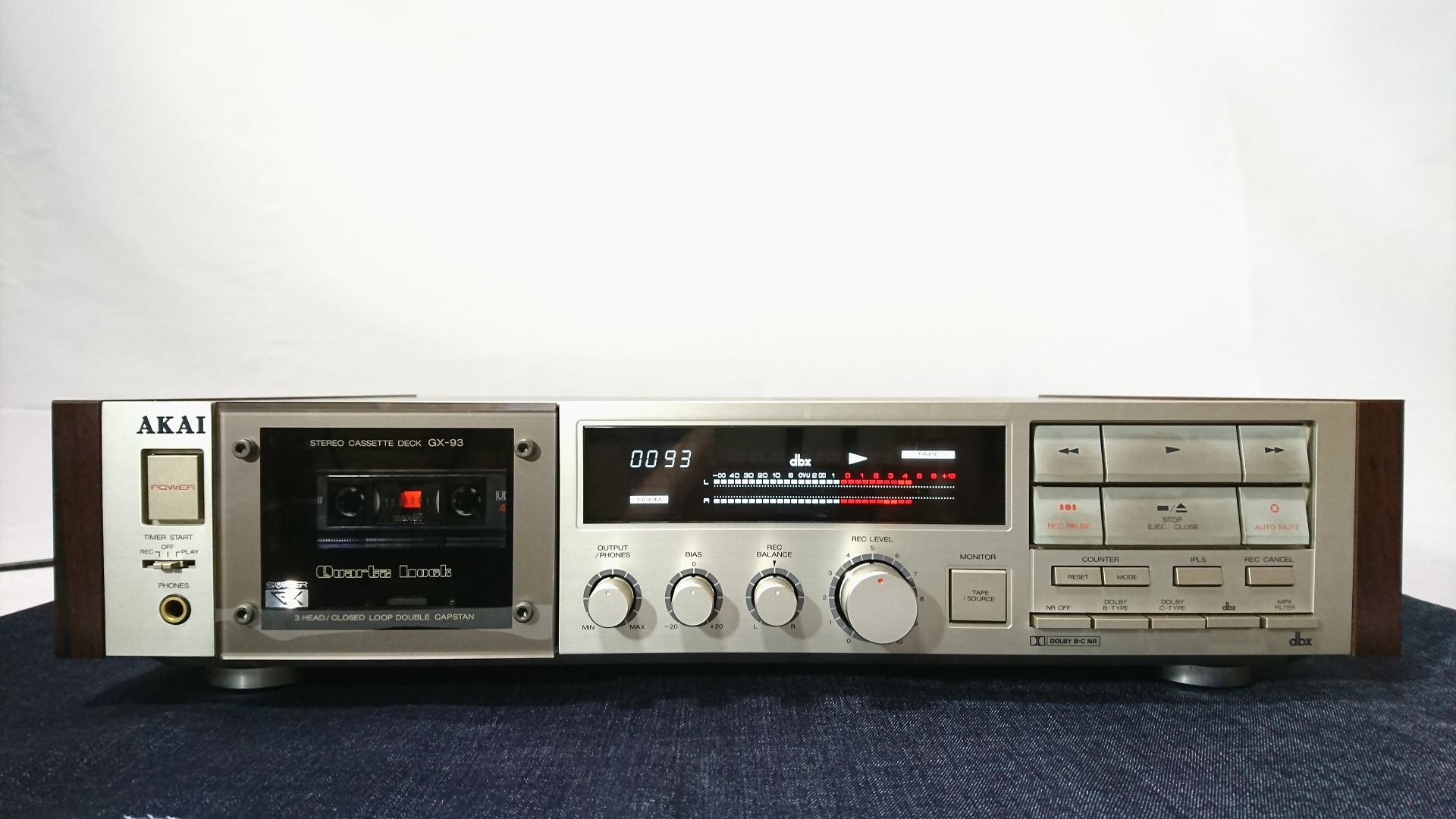 最大69%OFFクーポン AKAI GX-93 カセットデッキ 完全動作品